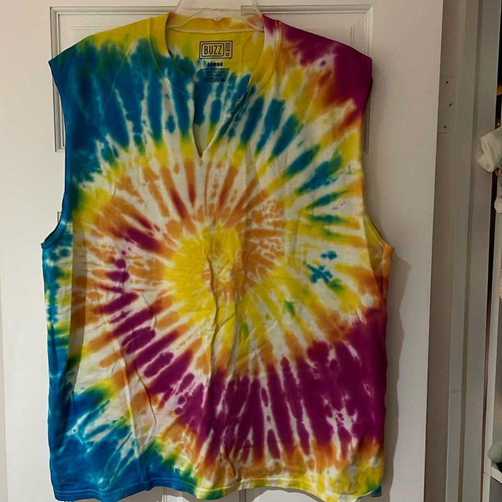 Men's Large Tie Dye Tank